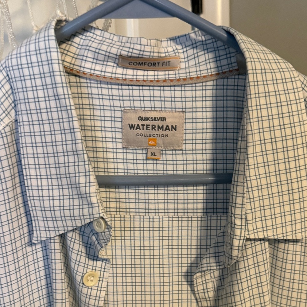 Quiksilver Waterman Blue Check Shirt
